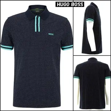 HUGO BOSS 패디 5 네이비 피케 셔츠 L 사이즈