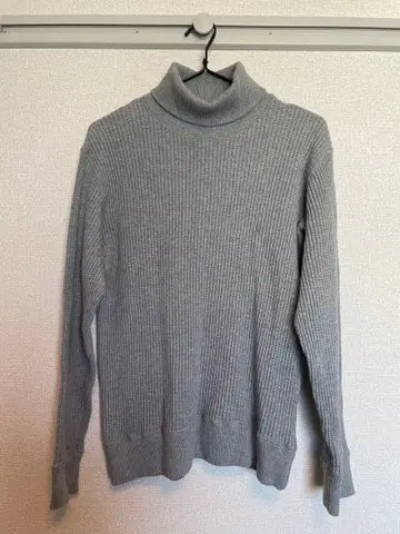 JEMORGAN 그레이 터틀넥 스웨터 L