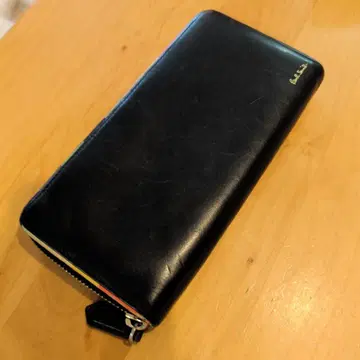 폴 스미스 블랙 가죽 장지갑