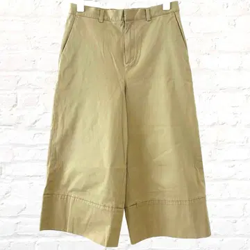 유나이티드 애로우즈 가우초 팬츠 치노 팬츠 코튼 베이지 여성용