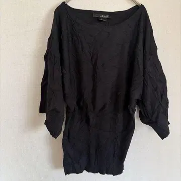 cuilli smith [ L ] 블랙 오부 소매 니트 블랙