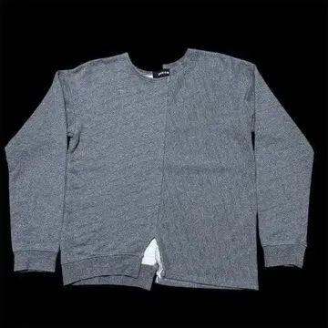 ZUUCa 비대칭 디자인 맨투맨 트레이닝복 그레이 주카