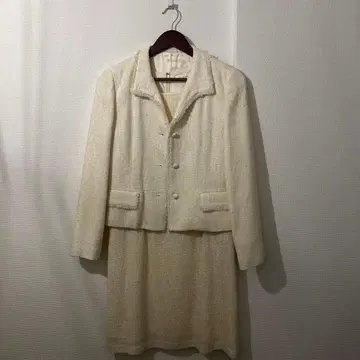 MAKELET 아이보리 트위드 수트 졸업식 입학식