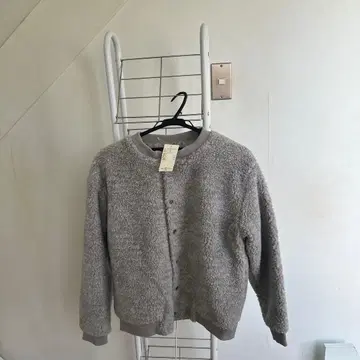 플리스 자켓 그레이 프리 사이즈 미사용품
