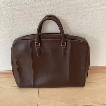 쉽스 브라운 가죽 비즈니스 백