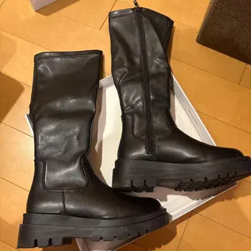 GRL 블랙 롱 부츠