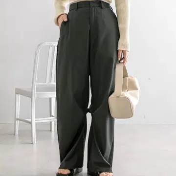 mystic 커브 슬랙스 팬츠 차콜 그레이