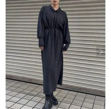 RELAX DRAWSTRING SWEAT DRESS