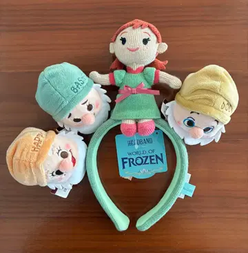 [ 미사용 새상품 ] 아나와 7인의 난쟁이 3개 포함 커스텀 머리띠