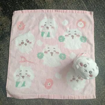 MARUSHIN 캐릭터 타월 핑크