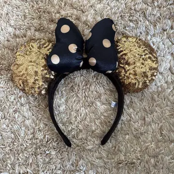 Disney 스팽글 머리띠 골드