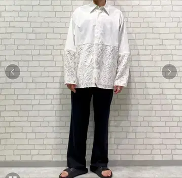 UNITEDTOKYO 2way 시어 자카드 셔츠