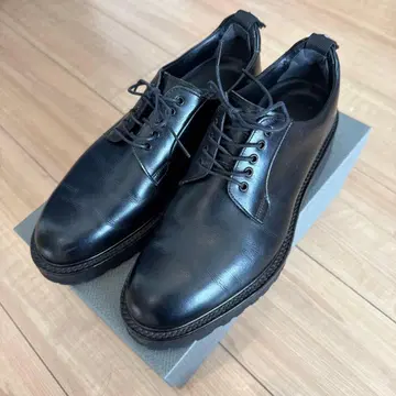 WH 더블이치 블랙 플레인토 비즈니스 슈즈