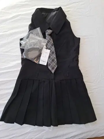 OLIVE des OLIVE 슬리브리스 넥타이 원피스