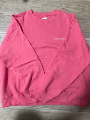 와이드 대드 트레이닝복 코랄 핑크 사이즈 1