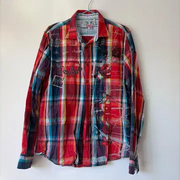 Desigual 체크 무늬 셔츠 L 사이즈