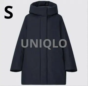 UNIQLO 네이비 하이브리드 숏 다운 자켓 S 사이즈