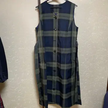 로이스크레용 체크 무늬 원피스