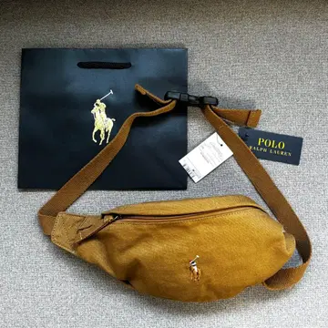[ 미사용 새상품 ] 택 포함 폴로 랄프로렌 캔버스 힙색