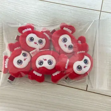 GIGO 한정판 TWICE LOVERYS 봉제 인형 헤어핀 채영 5개