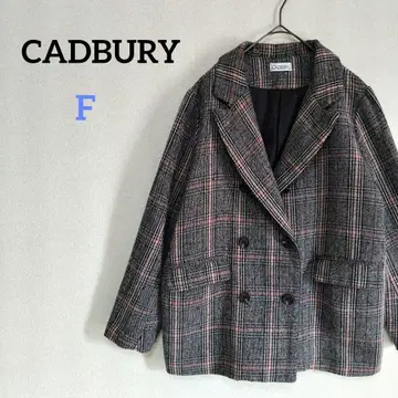 캐드버리 더블 체스터 코트 자켓 코트 자켓 트위드