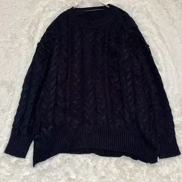 M404 [예카베카] 케이블 짜임 니트 스웨터 루즈핏 풀오버