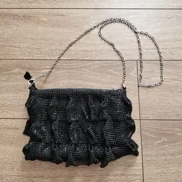 ZARA 메쉬 크로스 바디백 프릴