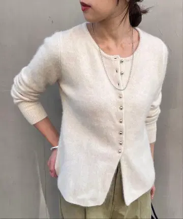 SHENERY 라쿤 페플럼 가디건