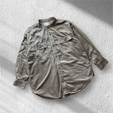 니코앤드 긴팔 셔츠 면100% 코듀로이 밴드 카라 L 사이즈