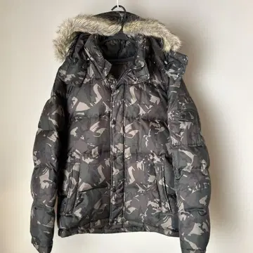 유니클로 다운 자켓 아우터 밀리터리 카모플라쥬 캐주얼 남성용 XL