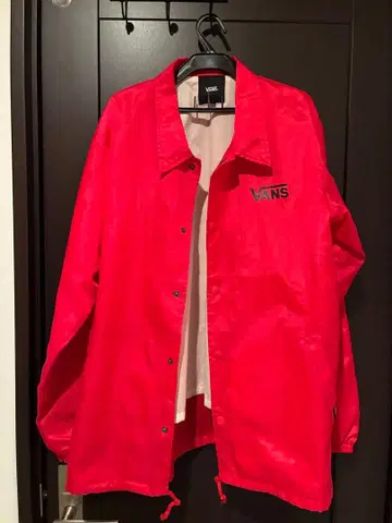 VANS 나일론 자켓 L 사이즈 레드