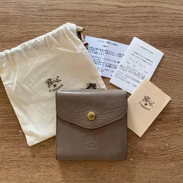 IL BISONTE 일비종떼 가마구치 이단 접이식 지갑 가죽