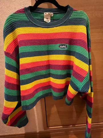xgirl 컬러풀 스트라이프 스웨터