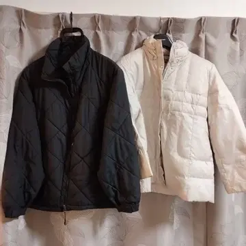 다운 자켓 2종 세트 (블랙 화이트)