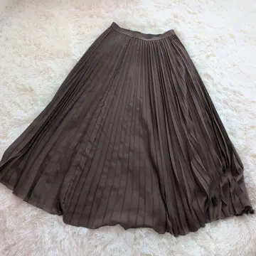 INED 플리츠 스커트 브라운 계열 ( M )