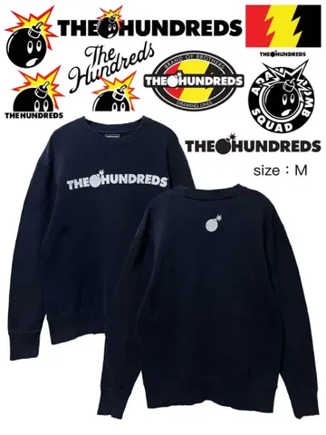 THE HUNDREDS 맨투맨 M 블랙 USA 구제 의류