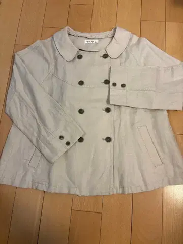 SM2 더블 브레스트 코트 베이지