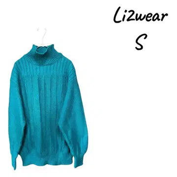 Lizwear 터틀넥 스웨터 S 터콰이즈