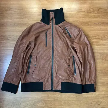 gimmick fake leather jacket