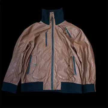 gimmick fake leather jacket