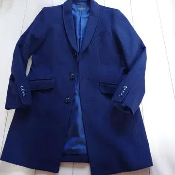 미사용 새상품 AQUOIBONISTE 캐시미어 혼방 체스터 코트 44