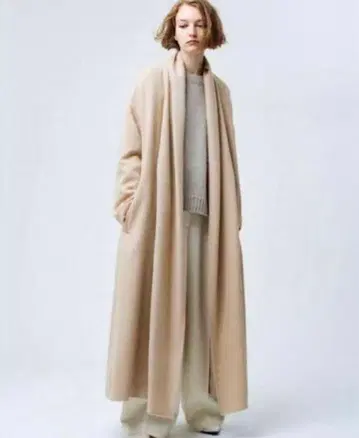 에부레 알파카 롱 코트 베이지 36 ebure 정가 16만 5천엔