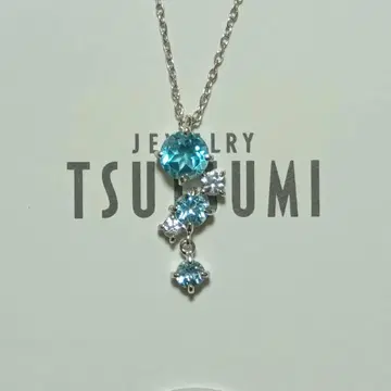 K10 WG 블루 토파즈 목걸이