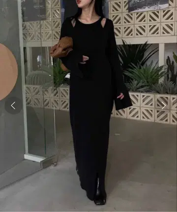 Ameri AMERICAN SLEEVE LAYERED KNITDRESS