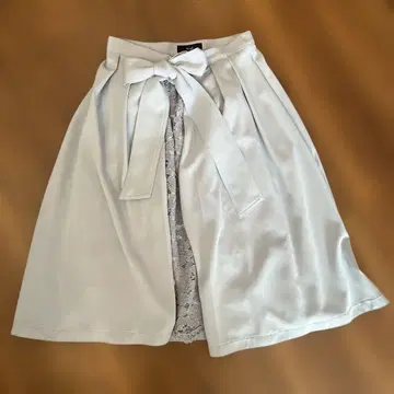 Swingle 리본 포함 블루 미디 스커트