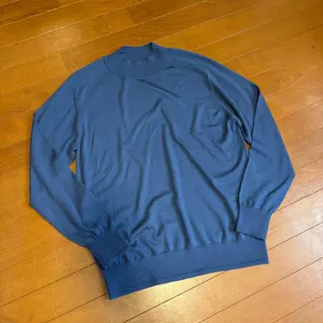 AOURE NEVE 모크넥 니트 L BLUE