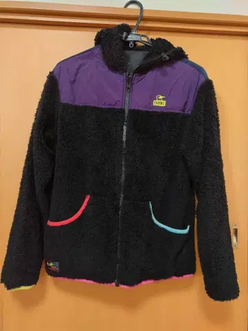 CHUMS 플리스 자켓 블랙 리버서블