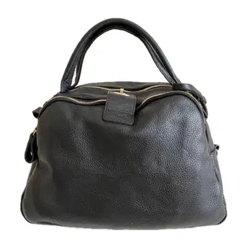 [컨디션 최상] 핸드백 로셰 천연 가죽 블랙 검정 골드 금장 장식