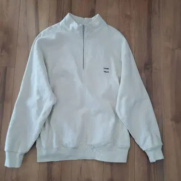 CITEN 화이트 하프 지퍼 트레이닝복