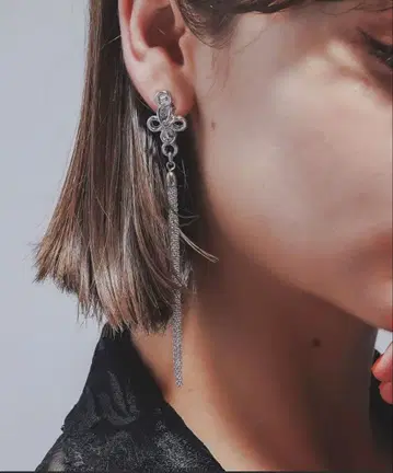 HARE 차이나 롱 귀걸이 실버